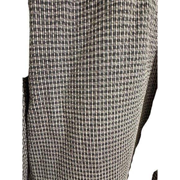 🍒 2/$20 🍒 Arrow Mens Black & White Checked Short Sleeve Button-Up Shirt XL - Picture 6 of 6